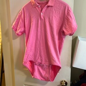 Tykables Polo Snappies Onesie, Pink, Small